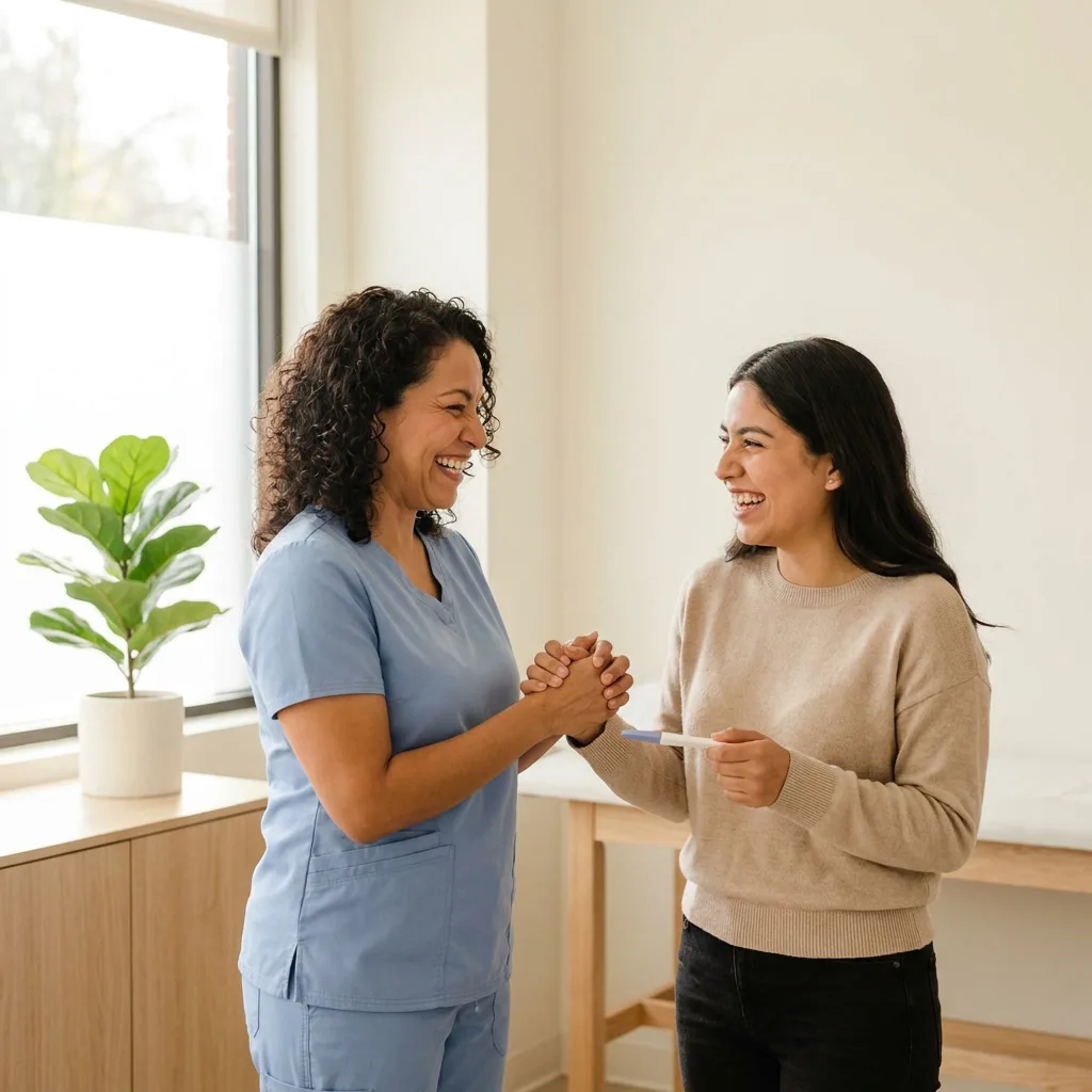 Examen y Diagnóstico de Embarazo - Servicio médico Clínica Hispana La Caridad Houston TX