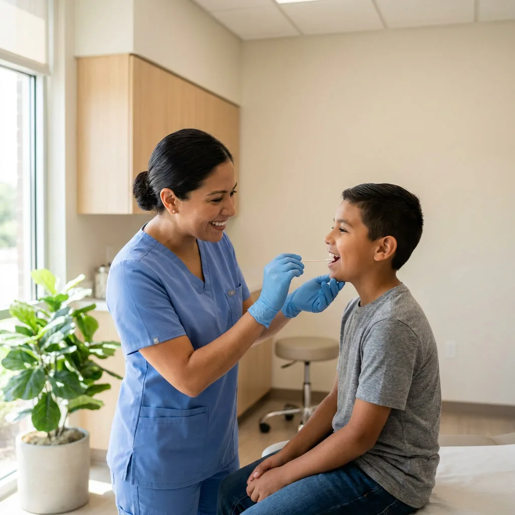 Strep Test - Clínica Hispana La Caridad Houston